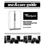 Whirlpool ED22MK User's Manual