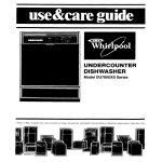 Whirlpool DU78OOXS User's Manual