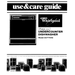 Whirlpool DU7770XS User's Manual