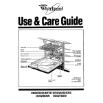 Whirlpool DU52l6XW User's Manual