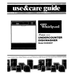 Whirlpool DU4040XP User's Manual