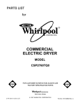 Whirlpool CSP2760TQ0 User's Manual