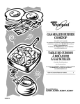 Whirlpool COOKTOP GLT3057RB User's Manual