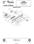 Whirlpool CONSOLE GDP6000XRPO User's Manual