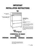 Whirlpool CHCH8AS User's Manual