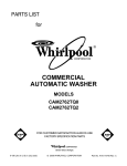 Whirlpool CAM2762TQ0 User's Manual