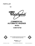 Whirlpool CAM2752TQ0 User's Manual