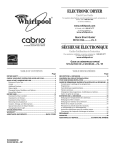 Whirlpool CABRIO W10305227B User's Manual