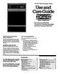 Whirlpool BGC430W BGP430W User's Manual