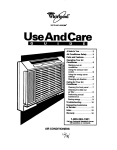 Whirlpool ACU124XD0 User's Manual