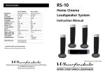 Wharfedale RS-10 User's Manual