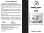 Westinghouse WST3033 User's Manual
