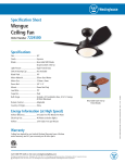 Westinghouse 30-Inch Specification Sheet