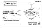 Westinghouse 52-Inch Instruction Manual