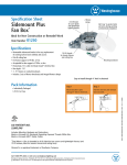 Westinghouse Sidemount Plus Fan Box 0125000 Specification Sheet