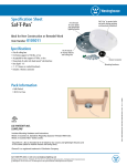 Westinghouse 5/8-Inch Specification Sheet