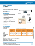 Westinghouse Saf-T-Brace, 4 Teeth with Locking Screw with 1-1/2 Inch Deep Box 0101000 Specification Sheet