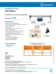 Westinghouse Saf-T-Brace, 3 Teeth, Twist and Lock with 2-1/8 Inch Deep Box 0140000 Specification Sheet