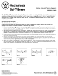 Westinghouse Saf-T-Brace, 3 Teeth, Twist and Lock with 2-1/8 Inch Deep Box 0140000 Instruction Manual