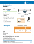 Westinghouse Saf-T-Brace, 3 Teeth, Twist and Lock with 1-1/2 Inch Deep Box 0110000 Specification Sheet