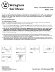 Westinghouse Saf-T-Brace, 3 Teeth, Twist and Lock with 1-1/2 Inch Deep Box 0110000 Instruction Manual