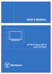 Westinghouse LTV-30w2 User's Manual