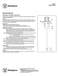 Westinghouse Indoor Furnishings 70286 User's Manual