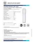 Westinghouse T8 Specification Sheet