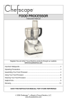 West Bend Chefscape L5747 User's Manual