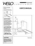 Weslo WLTL46080 User's Manual