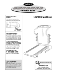 Weslo WLTL29013 User's Manual