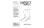 Weslo WLTL27080 User's Manual