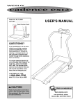 Weslo WLTL10091 User's Manual