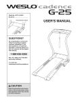 Weslo WCTL19106.0 User's Manual