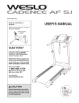 Weslo WLTL29911.0 User's Manual