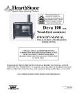 Weiman Products Deva 100 User's Manual