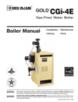 Weil-McLain GOLD CGI-4E User's Manual