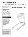 Weider WETL59710 User's Manual