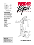 Weider WESY6040 User's Manual