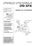 Weider WSAW12010 User's Manual