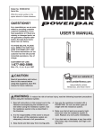 Weider WEMC0674 User's Manual