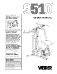 Weider WESY9510 User's Manual