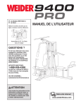 Weider WESY3931 User's Manual