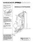Weider WEEVSY2996 User's Manual