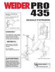 Weider WEEVBE3303 User's Manual