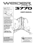 Weider WESY3753 User's Manual