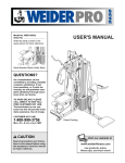 Weider WESY3952 User's Manual