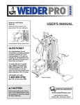 Weider WESY3952 User's Manual