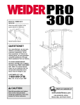 Weider WEBE1301 User's Manual