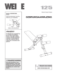 Weider WEEVBE7033 User's Manual